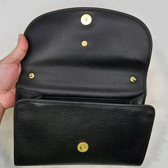 Dior Black Grained  Leather Clutch - Picture 4 of 16